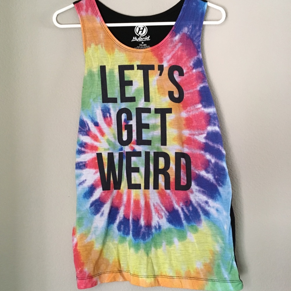 “Let’s Get Weird” Contrast Tank Top